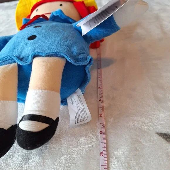 Kohls Cares Madeline Plush 12" Stuffed Doll Toy in Blue Dress & Yellow Hat - Picture 8 of 9